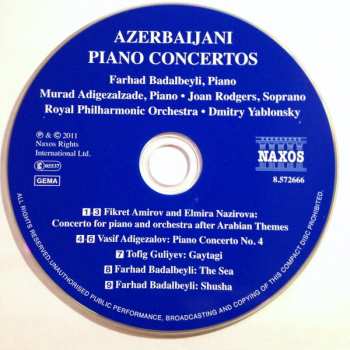 CD نيسم جلال: Azerbaijani Piano Concertos