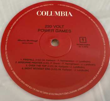 LP 220 Volt: Power Games LTD | NUM | CLR