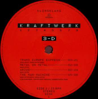 2LP Kraftwerk: 3-D (1 2 3 4 5 6 7 8)