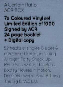 7LP/Coffret A Certain Ratio: ACR:BOX LTD | CLR