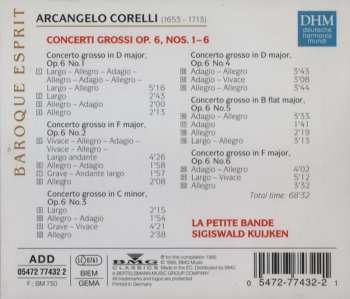 CD Sigiswald Kuijken: Concerti Grossi Op. 6, Nos. 1-6