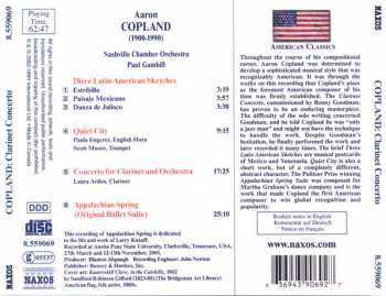 CD Aaron Copland: Appalachian Spring / Clarinet Concerto / Quiet City
