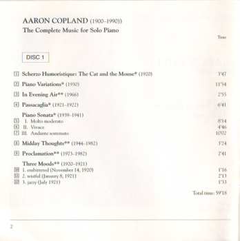 2CD Aaron Copland: The Young Pioneers: The Complete Music For Solo Piano
