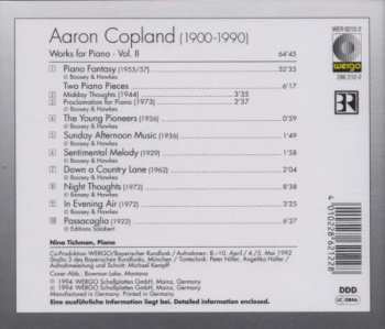 CD Aaron Copland: Works For Piano · Vol. II