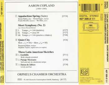 CD Aaron Copland: Appalachian Spring • Short Symphony • 3 Latin American Sketches • Quiet City