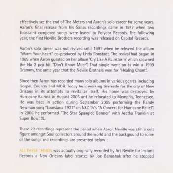 CD Aaron Neville: Singles Collection Plus 1969-77