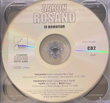 4CD/Coffret Aaron Rosand: In Memoriam