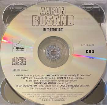 4CD/Coffret Aaron Rosand: In Memoriam