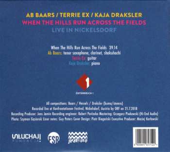 CD Kaja Draksler: When The Hills Run Across The Fields