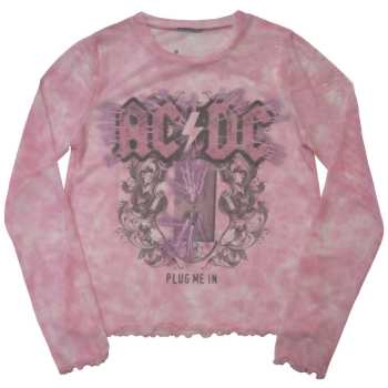 Merch AC/DC: Femmes Long Sleeve T-shirt Plug Me In
