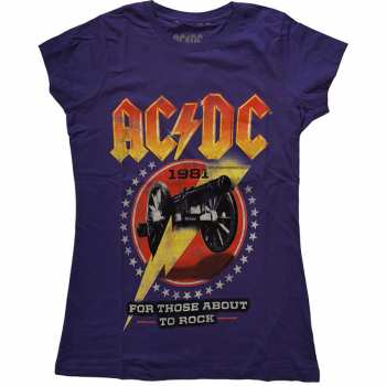 Merch AC/DC: Femmes T-shirt For Those About To Rock '81 