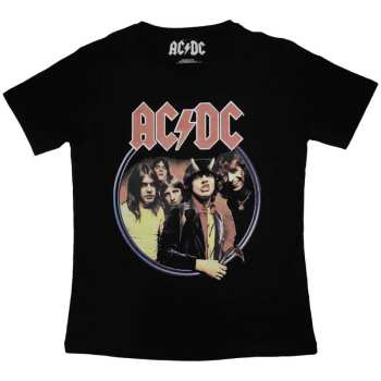 Marchandises AC/DC: Ac/dc Ladies T-shirt: Highway To Hell Circle (small) S