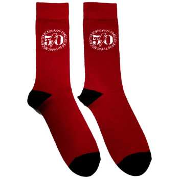 Merch AC/DC: Chaussettes à la cheville 50th Logo Ac/dc