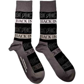 Marchandises AC/DC: Ac/dc Unisex Ankle Socks: Back In Black (black) (uk Size 4 - 7) 36 - 42