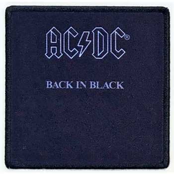 Marchandises AC/DC: Nášivka Back In Black