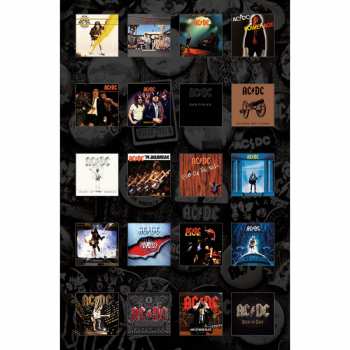 Merch AC/DC: Poster textile Albums
