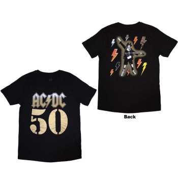 Marchandises AC/DC: Ac/dc Unisex T-shirt: Bolt Array (back Print) (small) S