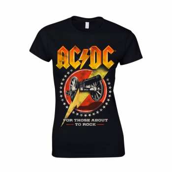 Merch AC/DC: T-shirt Femmes For Those About To Rock New