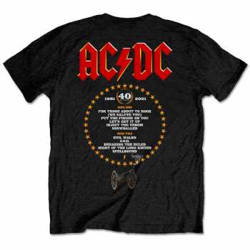 Marchandises AC/DC: Tričko Ftatr 40th Flaming  S