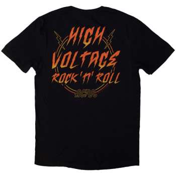 Marchandises AC/DC: Ac/dc Unisex T-shirt: High Voltage Rnr (back Print) (medium) M