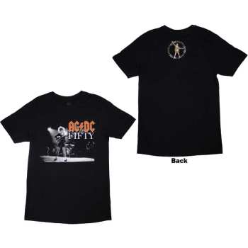 Marchandises AC/DC: Ac/dc Unisex T-shirt: On Stage Fifty (back Print) (small) S