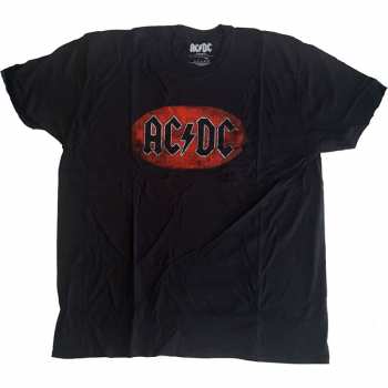 Merch AC/DC: T-shirt Oval Logo Ac/dc Vintage 