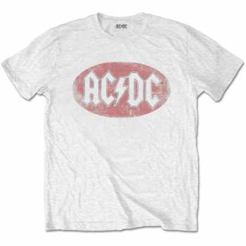 Merch AC/DC: T-shirt Oval Logo Ac/dc Vintage 