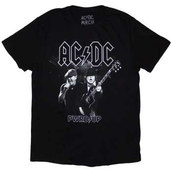  AC/DC: Ac/dc Unisex T-shirt: Pwrd-up B&w Photo Eu Tour '24 (back Print & Ex-tour) (xx-large) XXL