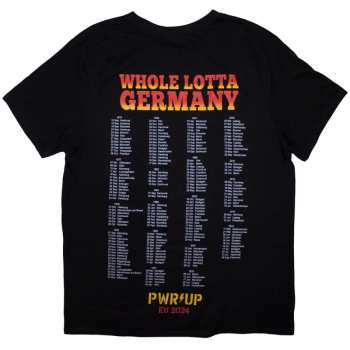 Marchandises AC/DC: Ac/dc Unisex T-shirt: Whole Lotta Germany Pwr-up Eu Tour '24 (back Print & Ex-tour) (small) S