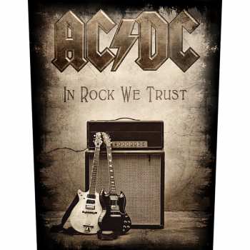 Merch AC/DC: Décoration arrière In Rock We Trust 