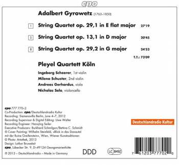 CD Pleyel Quartett Köln: 3 String Quartets