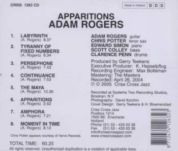 CD Adam Rogers: Apparitions