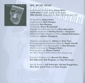 2CD Adrian Belew: Mr. Music Head ★ Inner Revolution