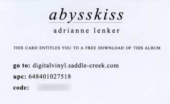 LP Adrianne Lenker: Abysskiss