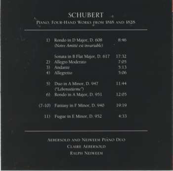 CD Aebersold And Neiweem Piano Duo: Schubert: Four-Hand Piano Works, Vol. 1