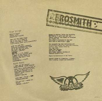 2LP Aerosmith: Live! Bootleg
