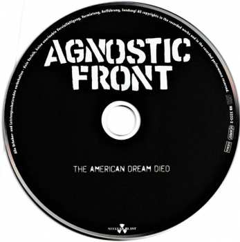 CD Agnostic Front: The American Dream Died