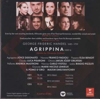 3CD Georg Friedrich Händel: Agrippina