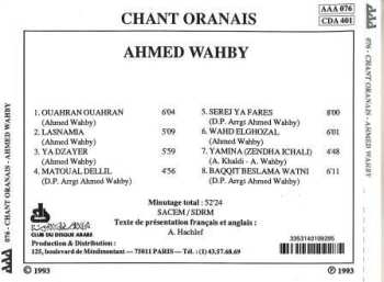 CD Ahmed Wahby: Chant Oranais