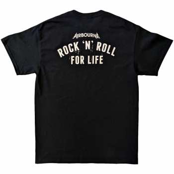 Marchandises Airbourne: Airbourne Unisex T-shirt: R 'n' R Boneshaker (back Print) (small) S