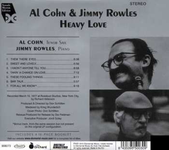 CD Jimmy Rowles: Heavy Love