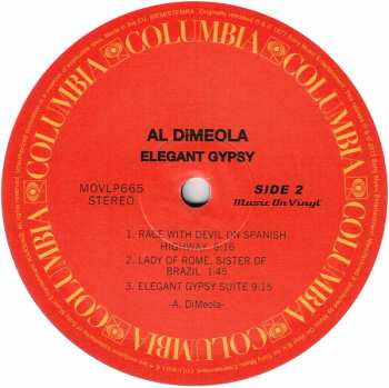 LP Al Di Meola: Elegant Gypsy