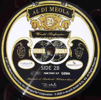 2LP Al Di Meola: Pursuit Of Radical Rhapsody