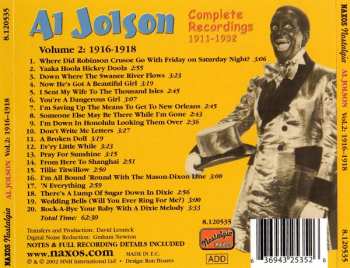 CD Al Jolson: Al Jolson Vol. 2 1916-18