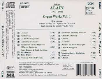 CD Jehan Alain: Organ Works Vol. 1