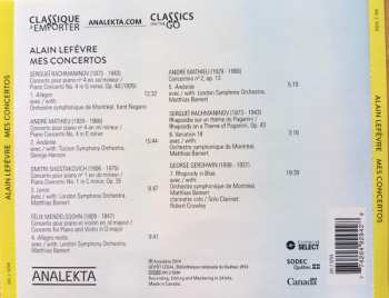CD Alain Lefèvre: Mes Concertos - Rhapsody In Blue & Oeuvres Orchestrales