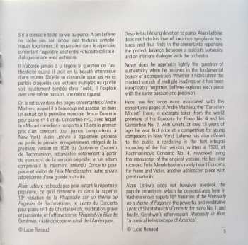 CD Alain Lefèvre: Mes Concertos - Rhapsody In Blue & Oeuvres Orchestrales