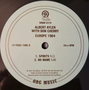 4LP/Coffret Don Cherry: Europe 1964 LTD