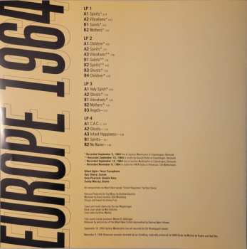 4LP/Coffret Don Cherry: Europe 1964 LTD
