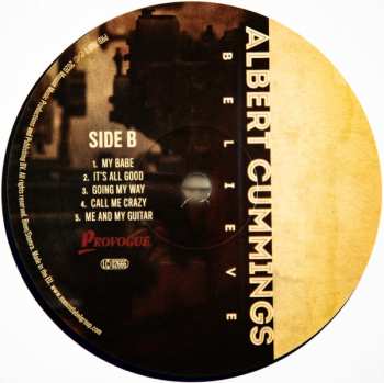 LP Albert Cummings: Believe LTD | CLR